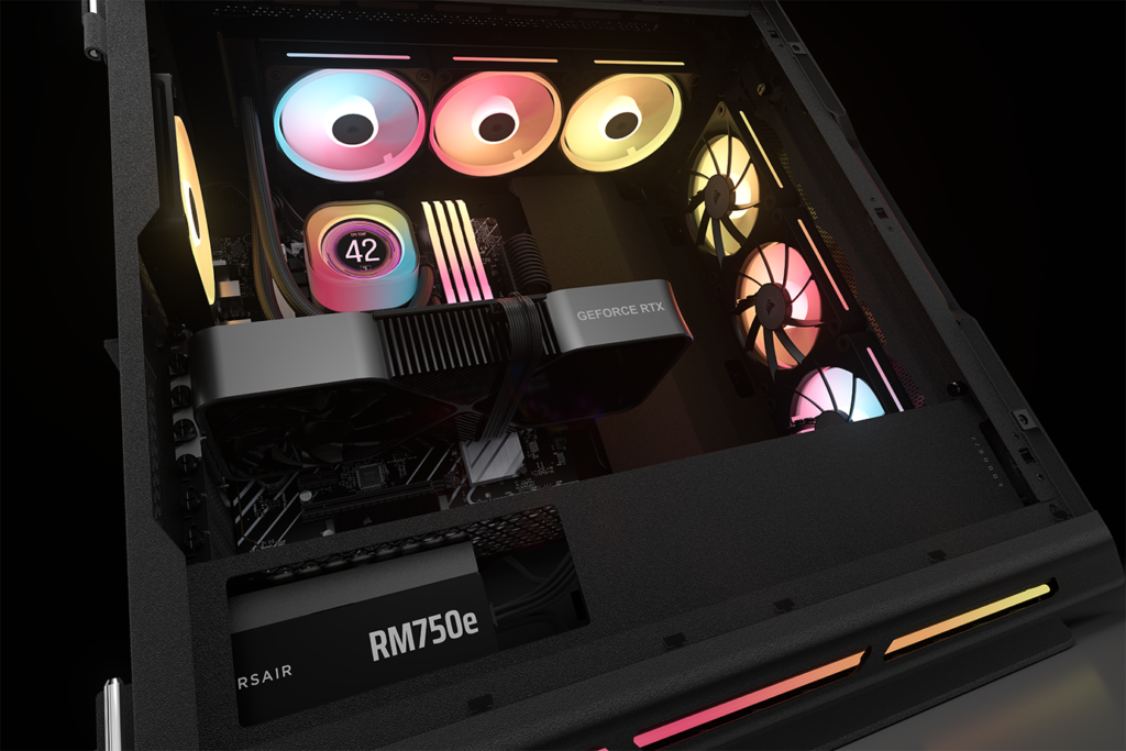 RTX 5070 em computador gamer moderno