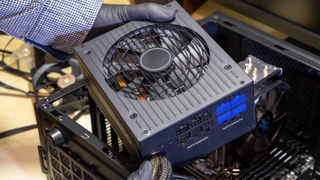 como instalar uma fonte de alimentação no PC