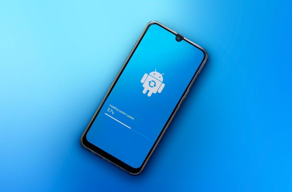atualização de software no celular