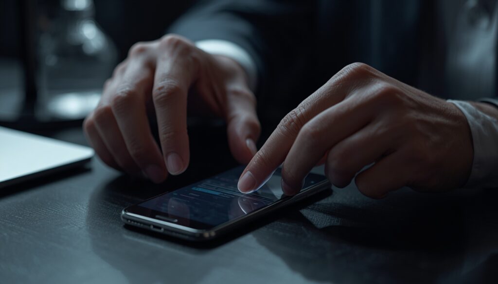 iPhone usado em análise
