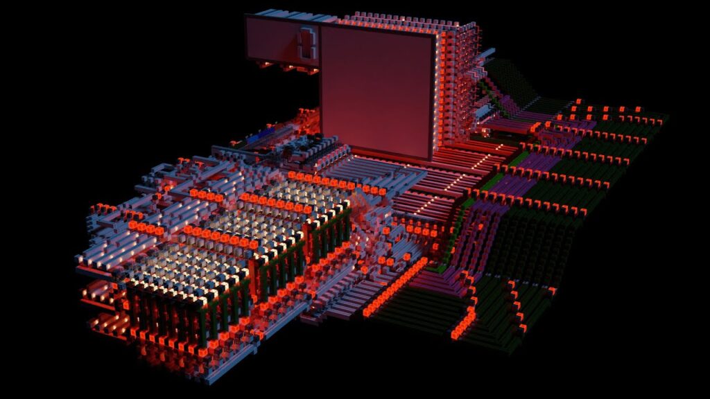 computador em Minecraft