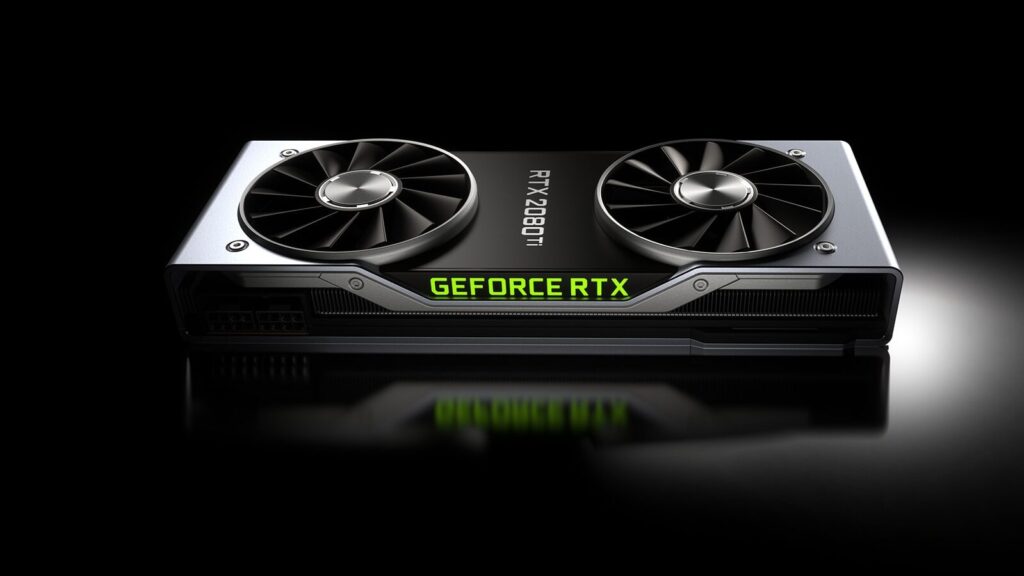 GPU RTX processando Ray Tracing