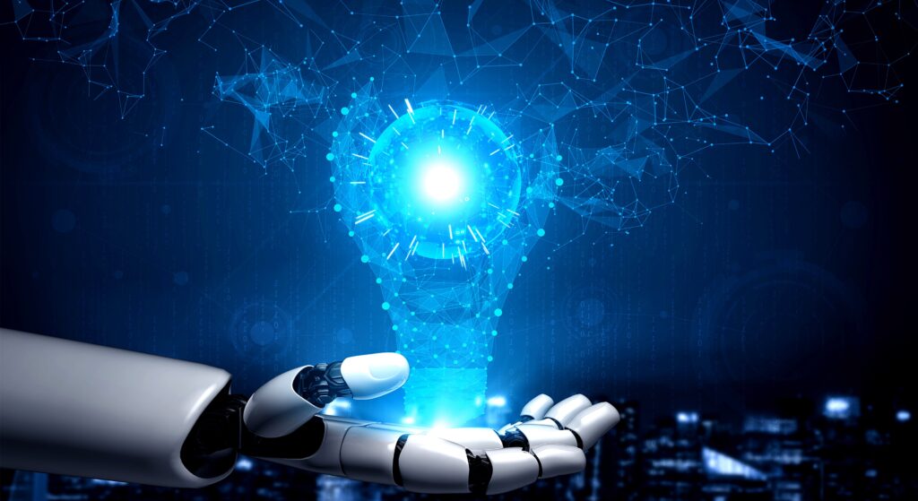 tecnologia futurista com inteligência artificial
