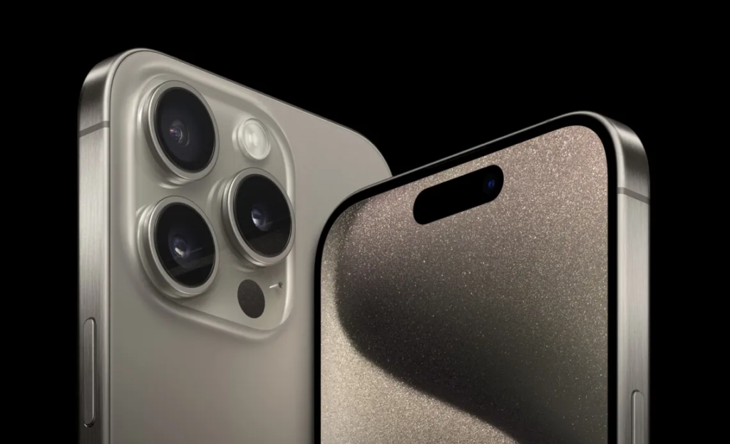 estrutura de titânio do iPhone 15 Pro