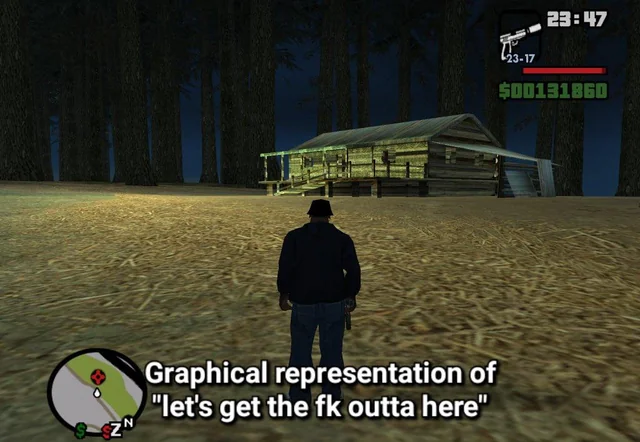 floresta misteriosa de GTA San Andreas