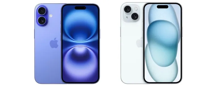 comparação entre iPhone 15 e iPhone 16