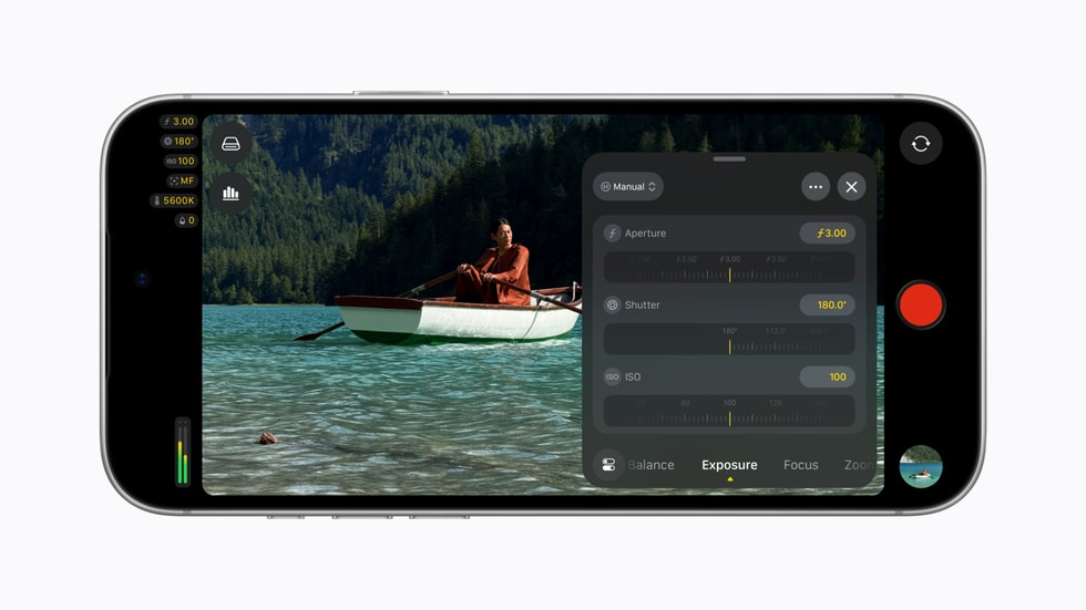 iPhone 18 Pro sendo usado para gravação profissional de vídeo